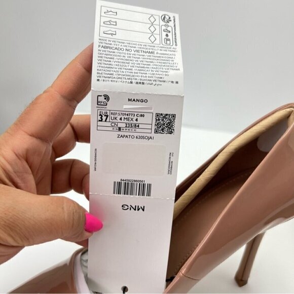 Mango - Ladies Pointed Toe Heel Shoes - Nude. Size: 6.5 (US). NIB - Picture 11 of 16